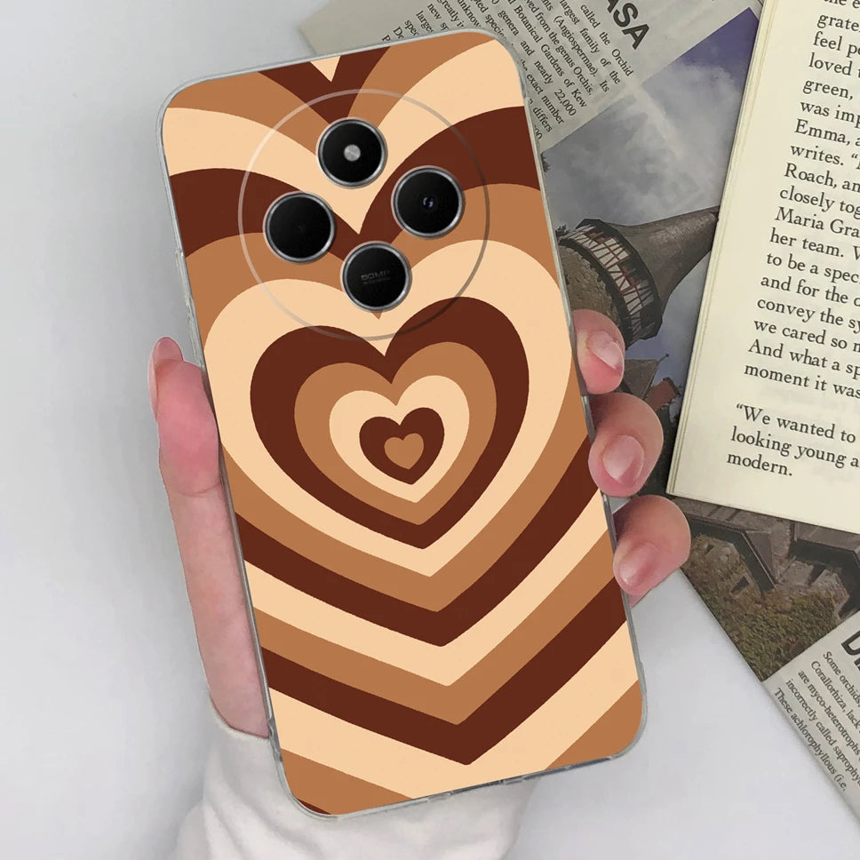 Funda de teléfono para Redmi 14C 4G, cubierta trasera creativa, transparente, suave, delgada, de silicona TPU, a prueba de golpes, protectora para Redmi14C