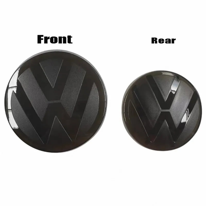 2 pegatinas con el logotipo del coche para la parrilla delantera, la cubierta del maletero y el emblema de la tapa del maletero, para VW Golf, Amarok, T5, Phaeton, Teramont.