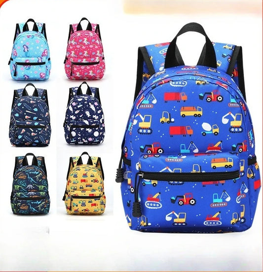 Mochila Infantil de Dibujos Animados, Ligera, para Jardín de Niños y Escuela, con Protección Ergonómica para la Columna Vertebral, para Niños y Niñas, Estilo Casual y Moderno