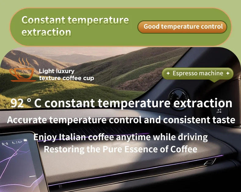 Cafetera Espresso eléctrica inalámbrica 2 en 1 para coche y hogar, cafetera portátil para acampar, cafetera de viaje en polvo cápsula