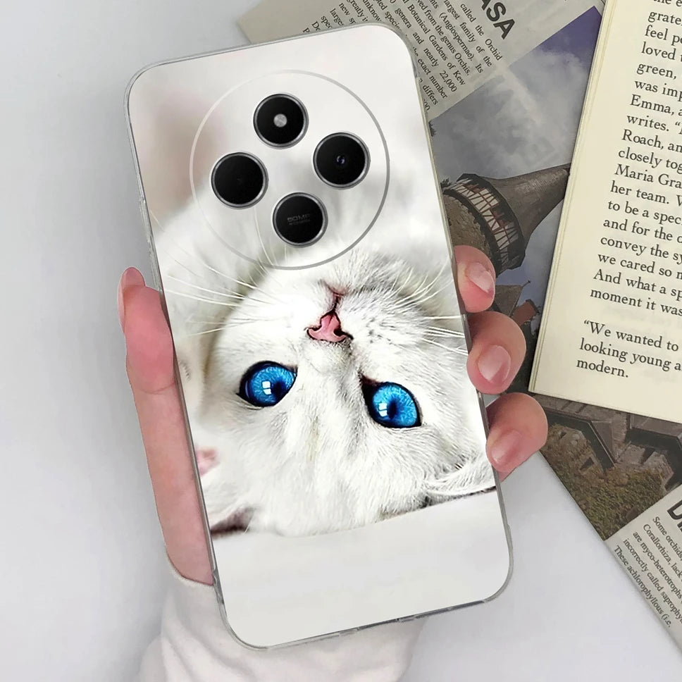 Funda de teléfono para Redmi 14C 4G, cubierta trasera creativa, transparente, suave, delgada, de silicona TPU, a prueba de golpes, protectora para Redmi14C