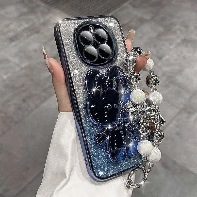 Funda con soporte para espejo de maquillaje de conejo, funda protectora para pulsera Magic 7 Lite 6 5 Pro Magic7 Pro Honor X9A/B X9C X7A/B