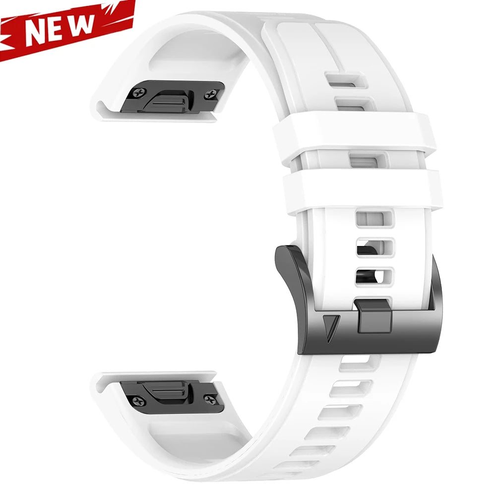 Correa deportiva de silicona QuickFit de 26 y 22mm para Garmin Fenix 7 7X PRO 6 6X GPS 5 5X Plus 3 HR Epix Pro instinto 2X