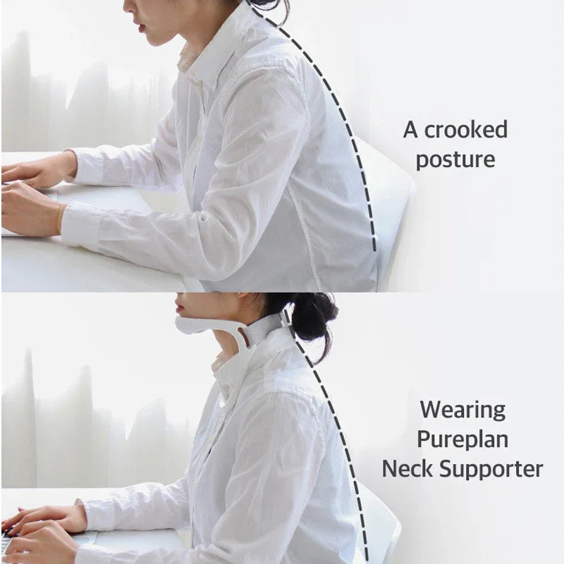 Corrector de postura, Collar Cervical, soporte para el cuello, dispositivo de tracción Cervical, tirantes para el cuello, cuidado de la salud, cuello para evitar la cabeza baja