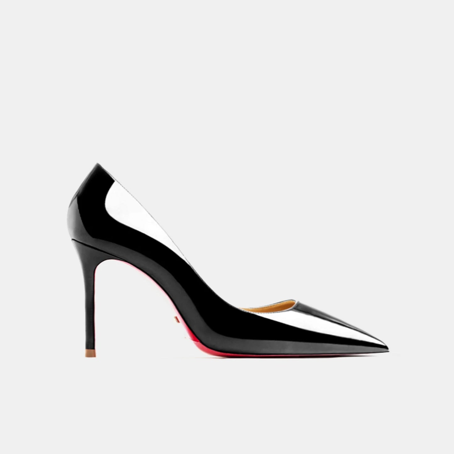 Zapatos de mujer 2025, marca de lujo, zapatos de tacón con suela roja, fondo rojo, puntiagudos, tacones altos de diseñador, zapatos elegantes de fiesta a la moda para mujer, 12cm
