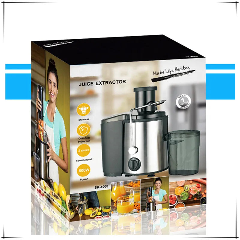 Extractor de Jugos Multifuncional, Exprimidor Automático de Frutas y Verduras, Máquina Separadora de Residuos de Jugo, Mini Vaso Original Pequeño