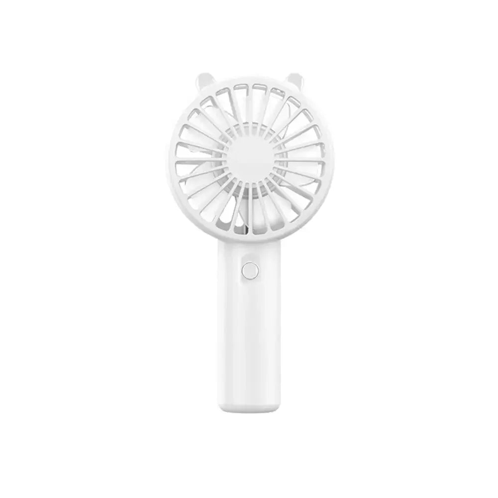 Ventilador de mano portátil, pequeño ventilador de refrigeración, recargable por USB, Enfriador silencioso de pestañas, ventilador de mano, Mini escritorio recargable por USB