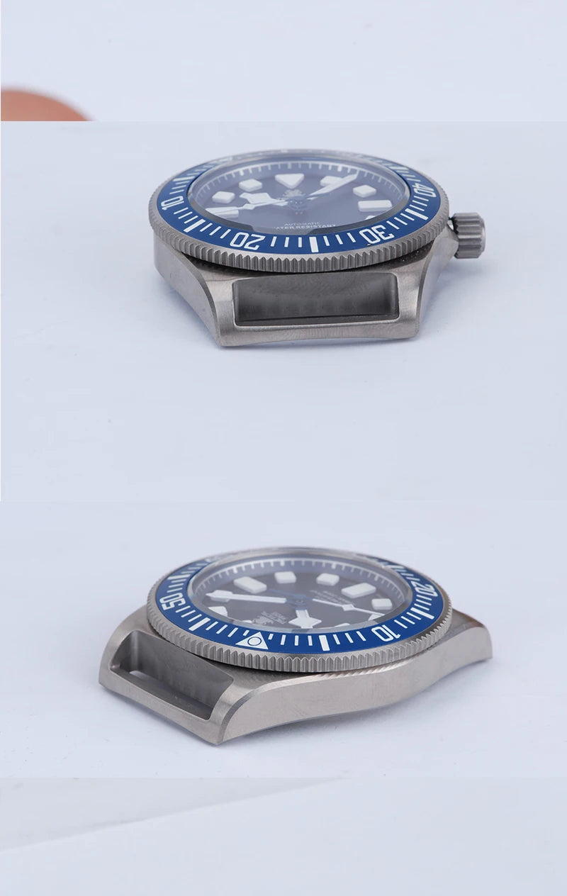 Reloj de buceo táctico Frog FXD V4 de titanio resistente al agua hasta 200M para hombre, movimiento NH35 de 42mm, BGW-9 de zafiro mecánico automático luminoso