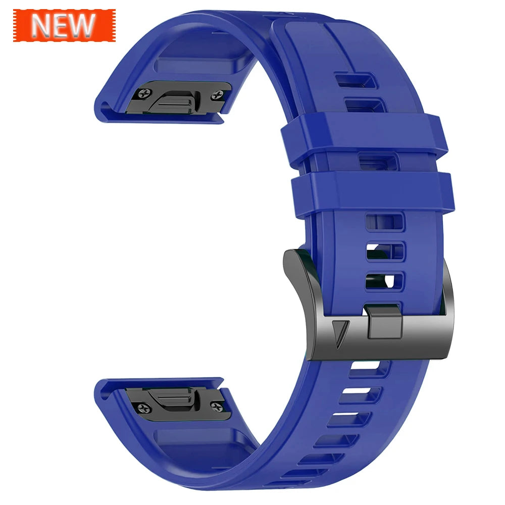 Correa deportiva de silicona para Garmin Descent G2 G1 Mk3i Mk2 Mk1/Fenix 8 Pro E 7 7X 6 6X 5 5X/Epix pulsera suave 22/26mm banda Quickfit