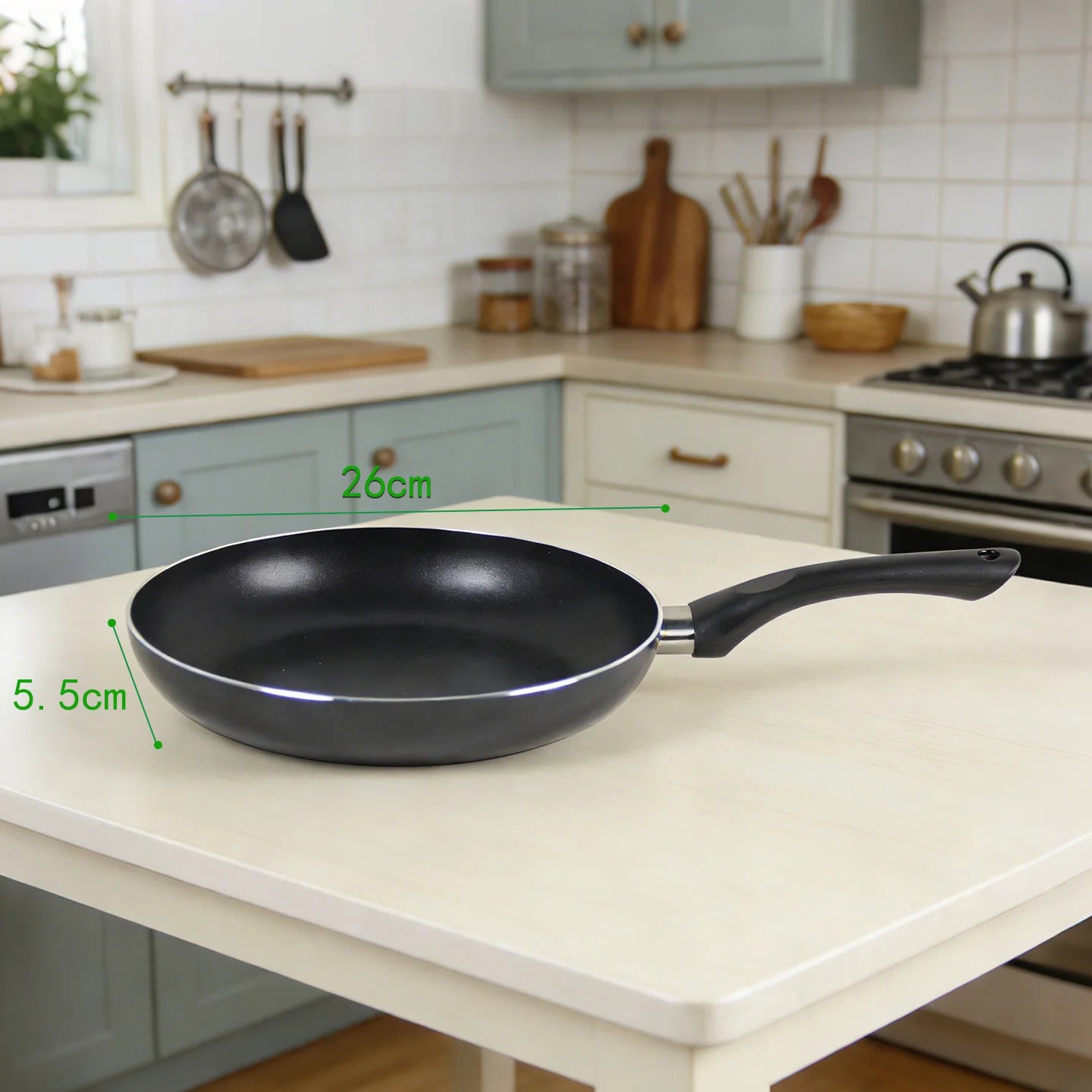Sartén Antiadherente Multiusos (16-30 cm), Compatible con Todas las Estufas, Aluminio Antiadherente |   Sartén de Cocina Versátil