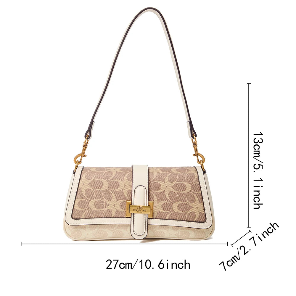 Bolso de mano para mujer 2026, nuevo diseño de nicho a la moda, bolso retro de hombro, ideal para el día a día, con bandolera de lujo ligero de alta gama.