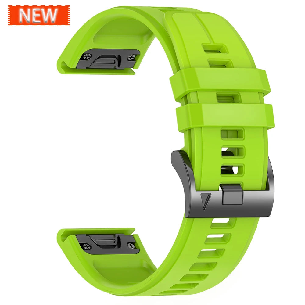 Correa deportiva de silicona para Garmin Descent G2 G1 Mk3i Mk2 Mk1/Fenix 8 Pro E 7 7X 6 6X 5 5X/Epix pulsera suave 22/26mm banda Quickfit