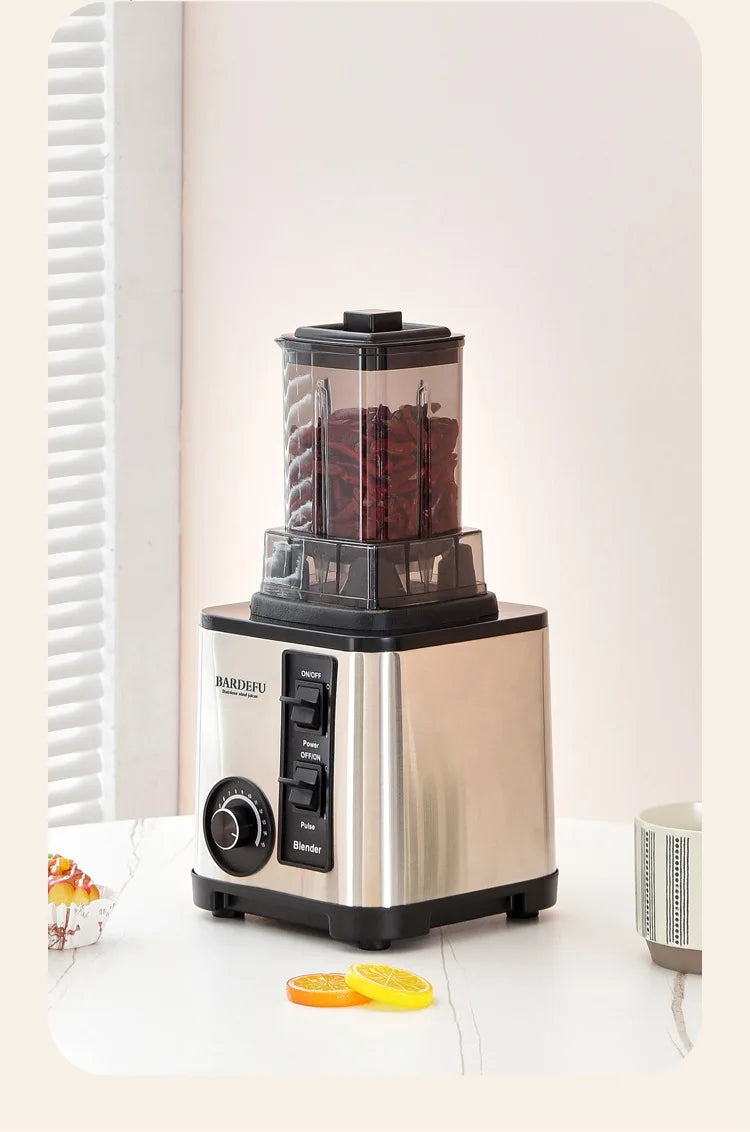 Licuadora de acero inoxidable 6 en 1, 220V, 3L, gran capacidad, corte de verduras y trituradores, picadora de ensalada, picadora de carne, exprimidor