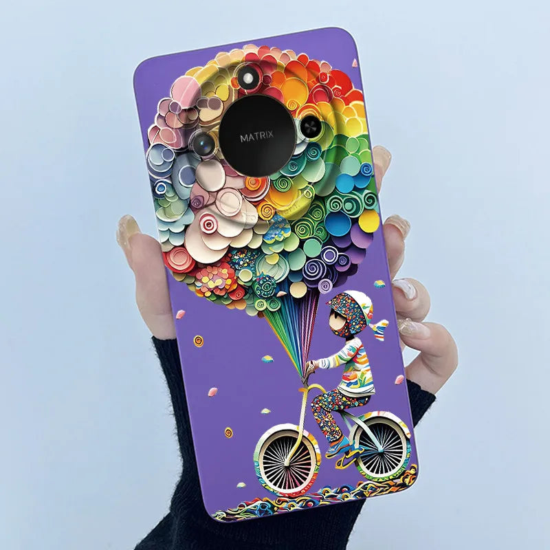 Para Honor X9C Funda de teléfono inteligente X9cSmart Funda de silicona suave dulce moda pintada dibujos animados niños niñas encantadora Funda trasera estampada