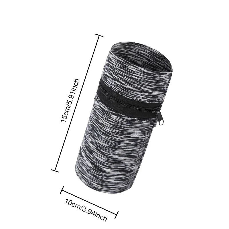 Bolsa de muñeca para correr con cremallera, bolsa ligera para tarjetas y llaves de teléfono, a prueba de sudor, para gimnasio, Fitness, deportes, brazalete para ciclismo
