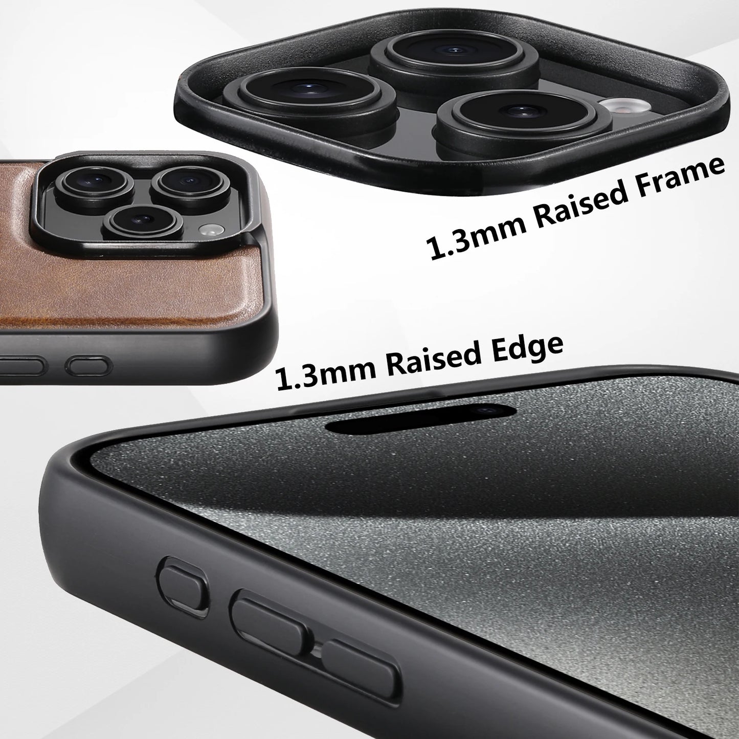 Carga inalámbrica MagSafe compatible con magnético fuerte 360 °   Funda de teléfono de cuero PU con soporte de anillo giratorio para iPhone 17 16 15 14 13 12