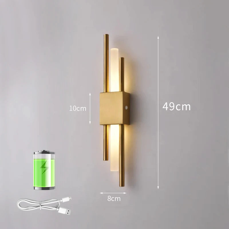 Lámpara de pared LED moderna, iluminación interior, apliques de pared para baño, accesorio de iluminación para sala de estar, pasillo, decoración de dormitorio, luces de pared