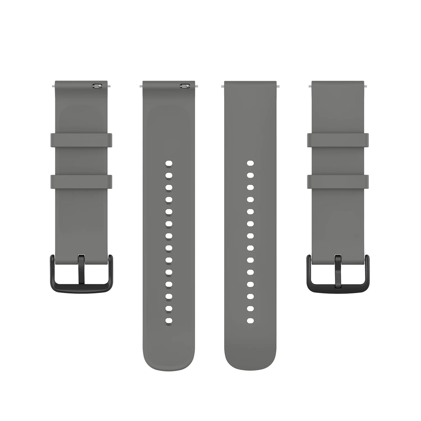 Correa de silicona para Huawei Watch GT 3 GT3 GT2 46 mm 42 mm Correa de silicona con hebilla negra con cola redonda