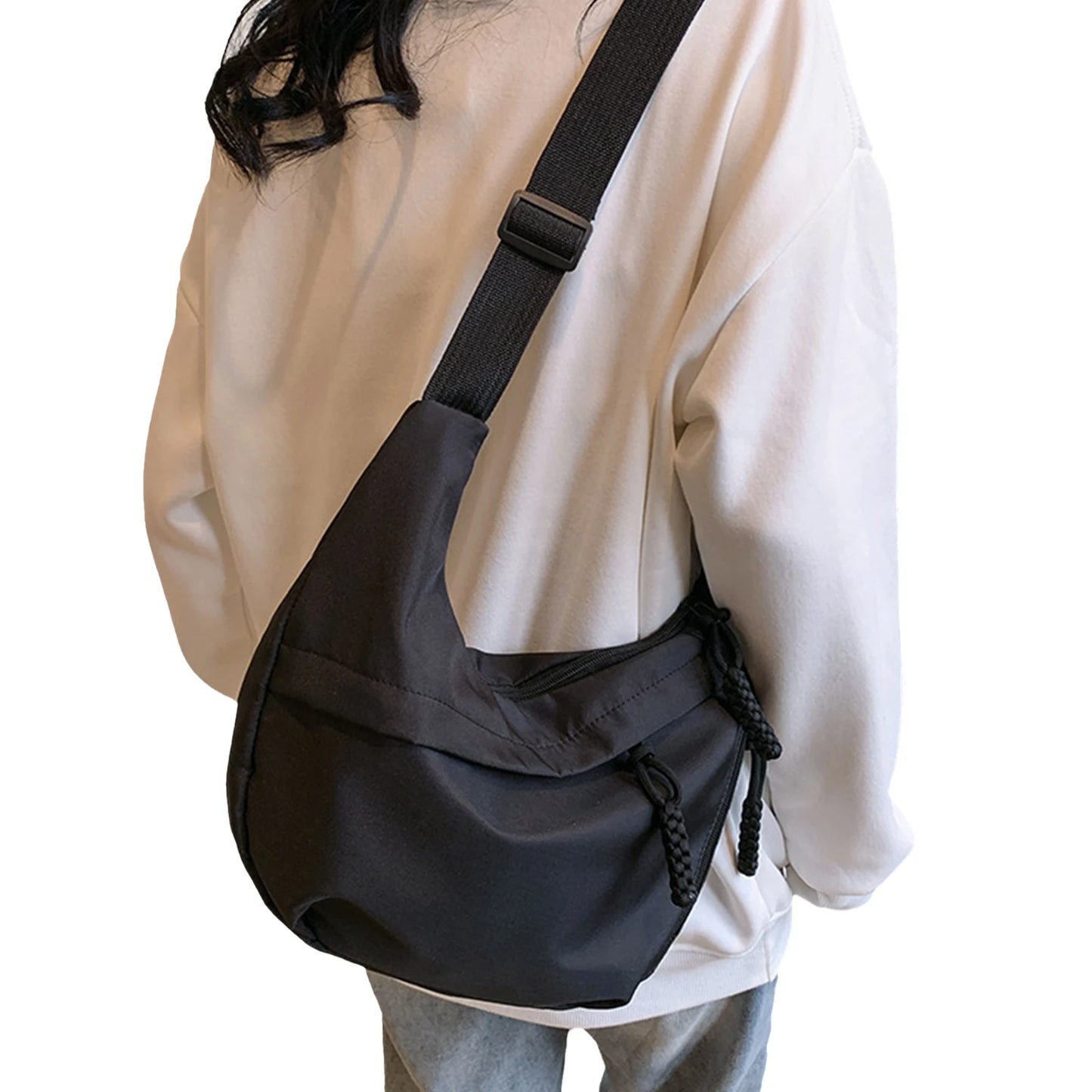 1 unids/lote, nuevo estilo, bolso de hombro elegante a la moda, bolso cruzado de gran capacidad para ir al trabajo, regalo pensativo para trabajadores de oficina