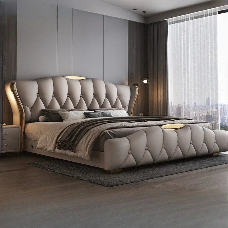 Muebles de dormitorio completos de 180x200cm, juego king, cabeceros dobles, dormitorios matrimoniales, cama queen de tamaño completo, marco de lit