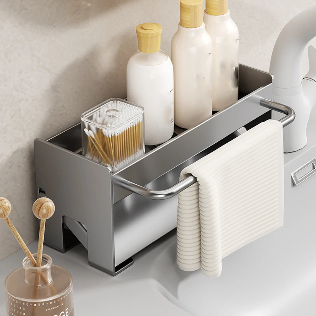 Soporte para fregadero de cocina, soporte para esponja, escurridor de platos, organizadores, accesorios de almacenamiento, estante, organizador de almacenamiento, estante de secado de platos, aparatos