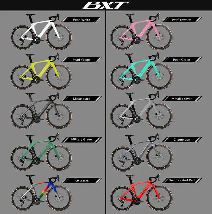 Bicicleta de carretera de carbono de 24 velocidades de alta calidad para senderismo y ciclismo de carretera Di2 fibra de carbono T47 freno de disco R7120 bicicleta de carretera