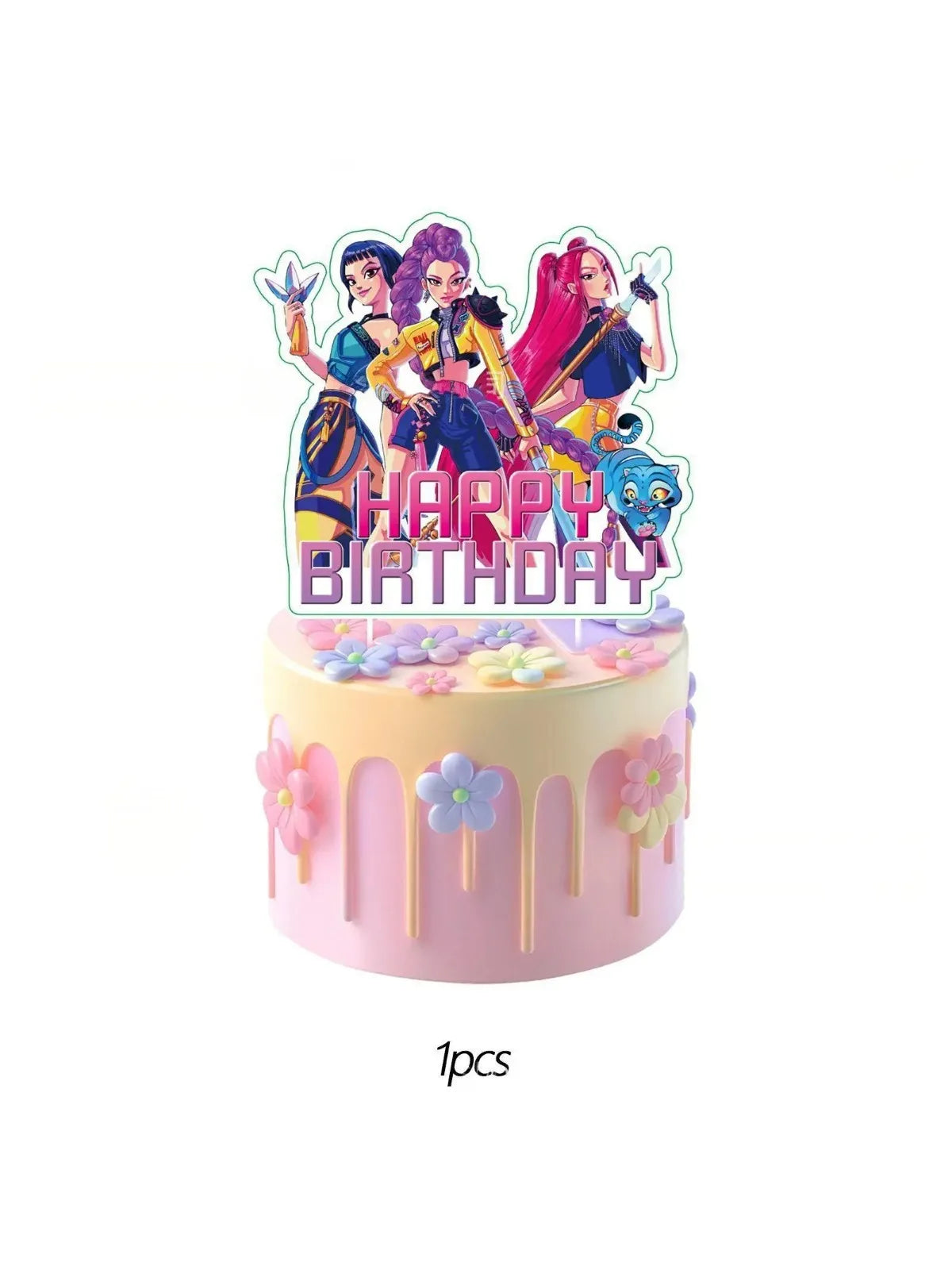 Set de Globos de Aluminio K-Pop para Grupo de Chicas, Números del 1 al 9 y Globos de Estrellas Púrpuras, Adornos para Pastel para Fiestas de Cumpleaños y Accesorios para Fotos