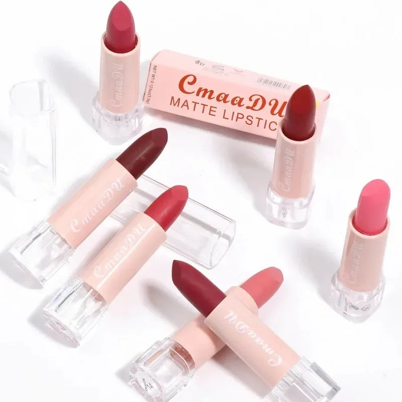 Lápiz Labial de 15 Colores, Impermeable, de Larga Duración, Mate, Terciopelo, Sexy, Rojo, Brillo Labial Nude, Brillo Labial Brillante, Tinte Labial Rojo Intenso, Maquillaje