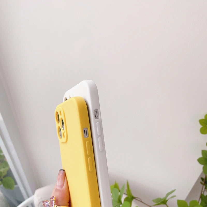 Funda de teléfono con protección de cámara para iPhone 11, 12, 13, 14 Pro Max XS X XR 7 8 Plus SE 2020, fundas traseras de parachoques a prueba de golpes