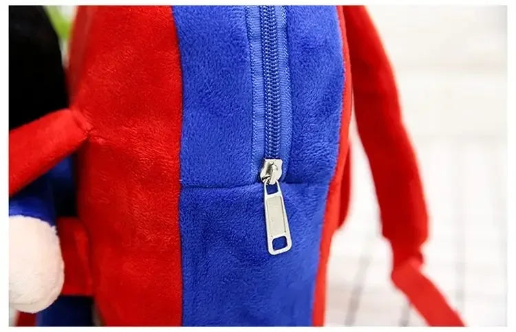 Mochila de personaje de moda de dibujos animados, mochila informal de felpa para niños, bonita mochila escolar para niños y niñas, regalo