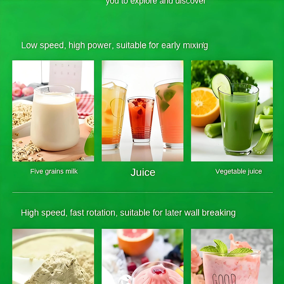 Licuadora y Batidora Profesional 2 en 1 - Trituradora de Hielo de Alta Potencia de 2L, Preparador de Smoothies, Procesador de Leche de Soya y Alimentos para Cocina Doméstica