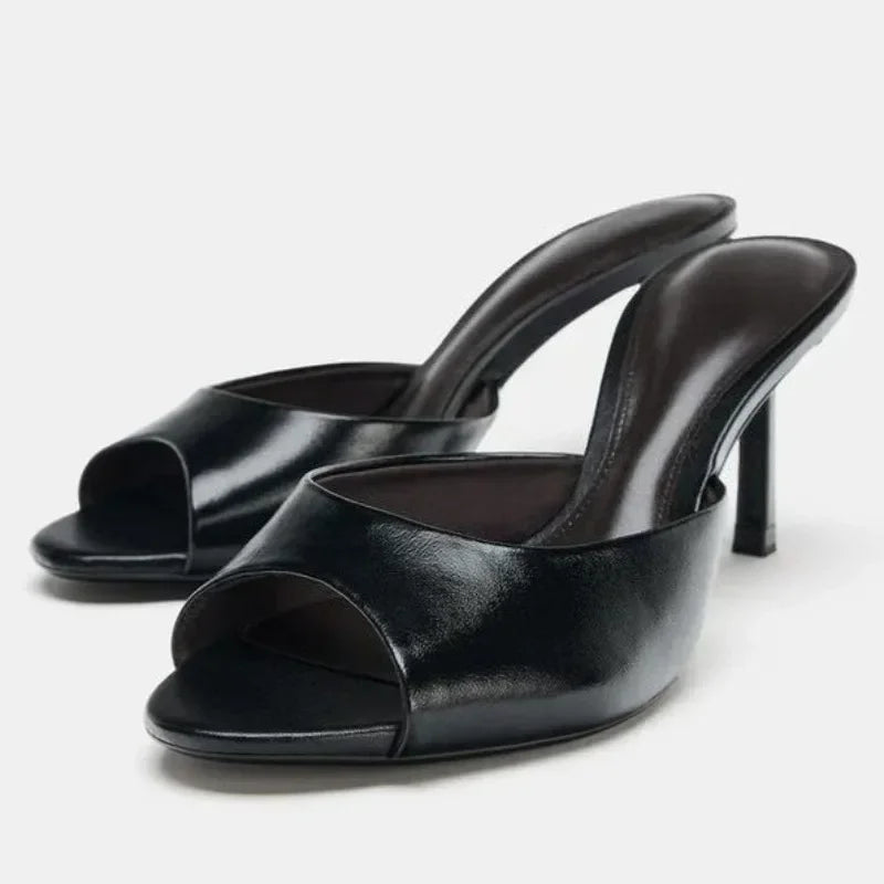 Elegantes Sandalias de Tacón Alto con Punta Abierta para Mujer, Clásicas, Casuales, Cómodas y Sexys, Zapatos de Vestir