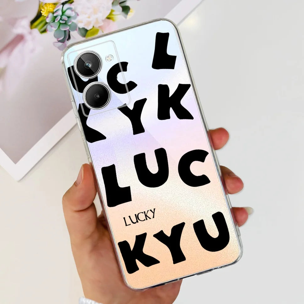 Para Realme 10 4G RMX3630 funda de teléfono suave de silicona TPU a prueba de golpes para Realme 10 funda protectora trasera con diseño de dibujos animados bonitos