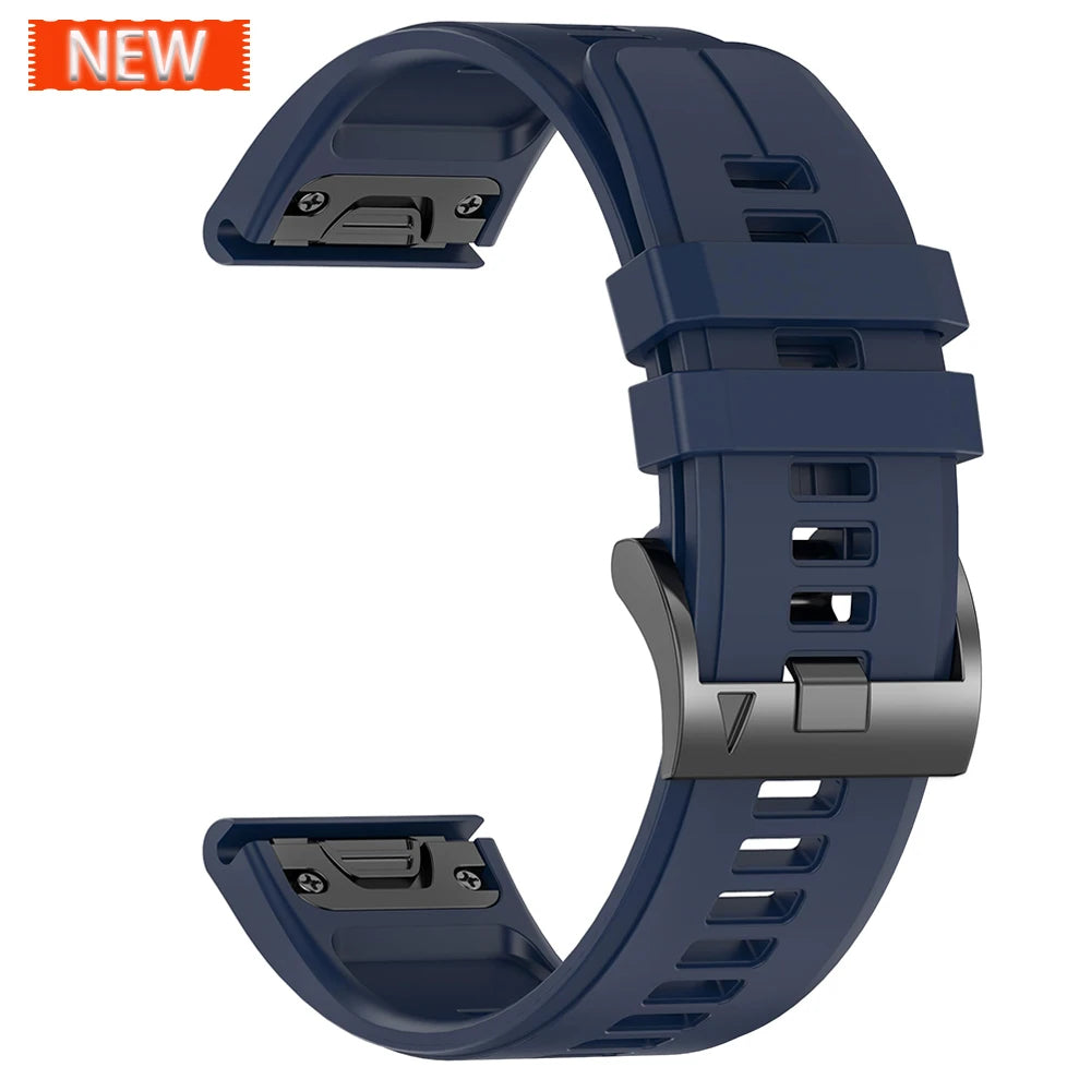 Correa deportiva de silicona para Garmin Descent G2 G1 Mk3i Mk2 Mk1/Fenix 8 Pro E 7 7X 6 6X 5 5X/Epix pulsera suave 22/26mm banda Quickfit