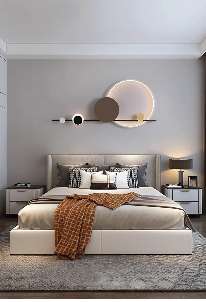 Lámpara LED de pared moderna, ambiente para candelabro de sala de estar, comedor, dormitorio, Hotel, salón, escaleras, pasillo, accesorio de iluminación para decoración del hogar