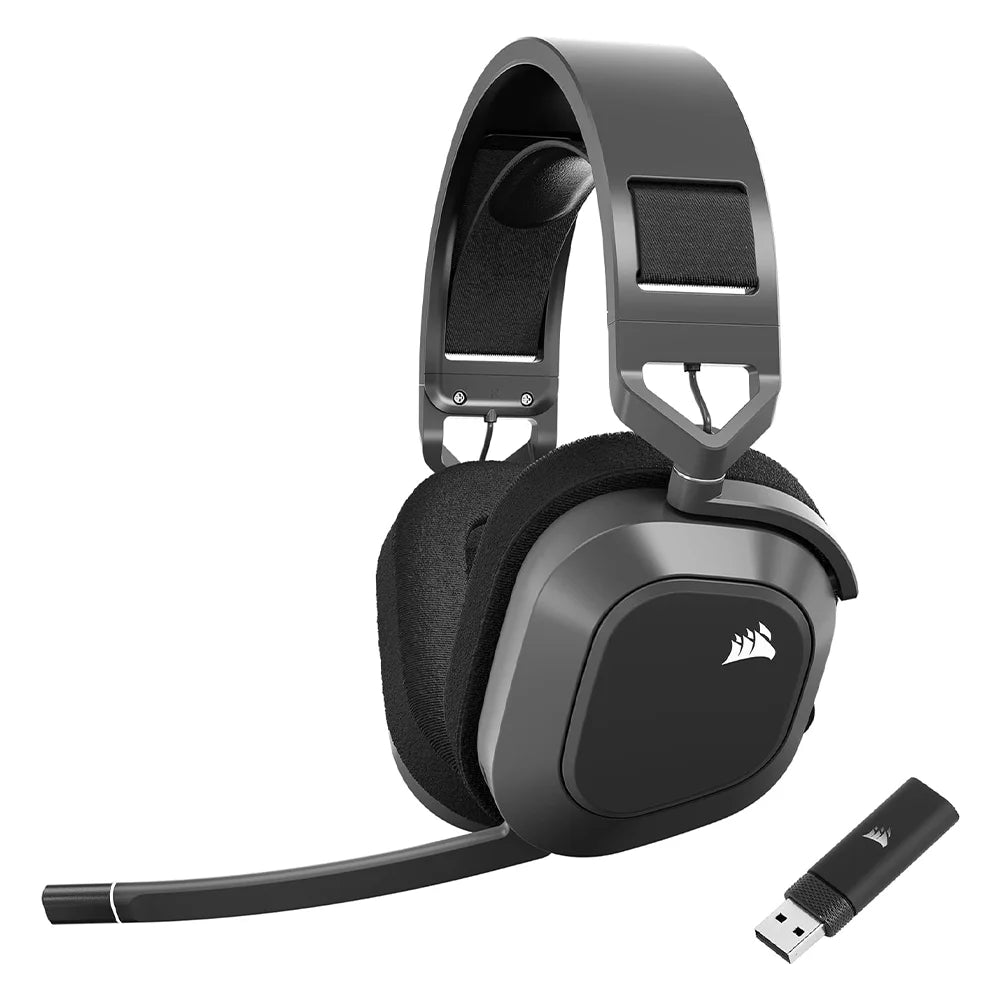 CorsairHS80 RGB inalámbrico/HS80 RGB con cable/Hs80MAx auriculares para juegos negros o blancos y CORSAIR RGB ST100
