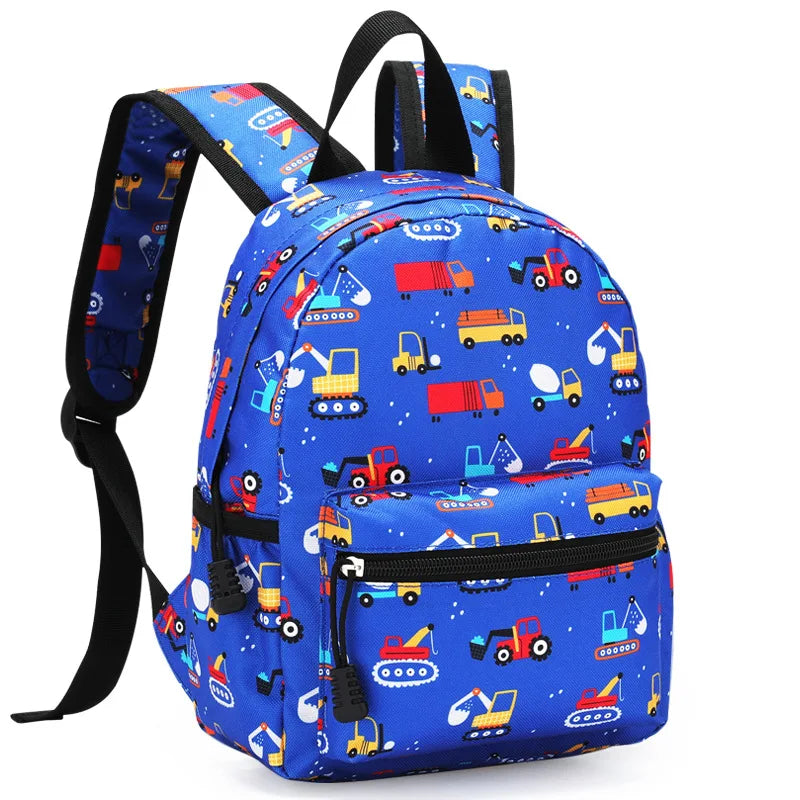 Mochila Infantil de Dibujos Animados, Ligera, para Jardín de Niños y Escuela, con Protección Ergonómica para la Columna Vertebral, para Niños y Niñas, Estilo Casual y Moderno