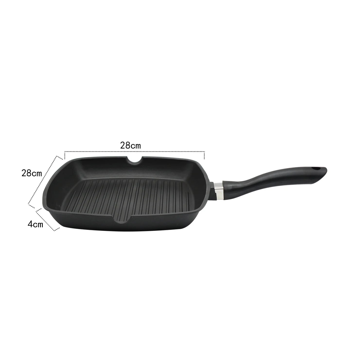 Sartén Antiadherente Cuadrada: Ideal para Asar Carnes y Verduras (Diseño Cuadrado): Fácil de Limpiar, Perfecta para la Cocina