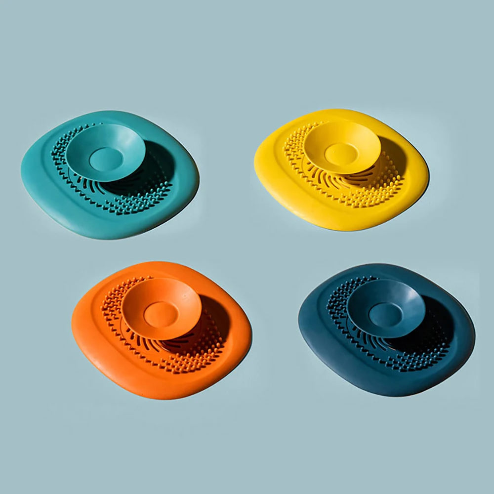 Tapón de silicona para fregadero de cocina, filtro de ducha, tapón de cubierta de drenaje, colador de fregadero, escurridor de suelo, recogedor de pelo, accesorios de baño