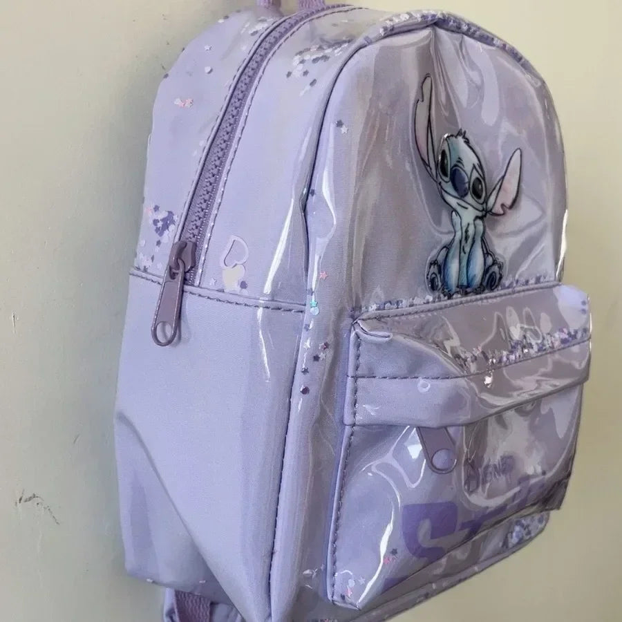Mochila de Peluche Stitch 2026, Mochila Escolar Japonesa Azul con Diseño Divertido de Stitch, Mochila de Gran Capacidad para Estudiantes, Bolsa de Jardín de Infancia, Regalo para Niños