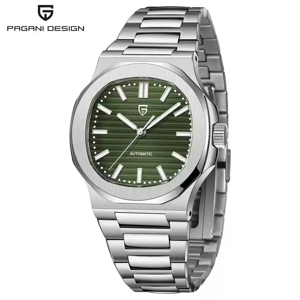 PAGANI DESIGN nuevo reloj mecánico deportivo elegante reloj luminoso de acero inoxidable para hombre zafiro Gaviota ST16 Movt relojes para hombre