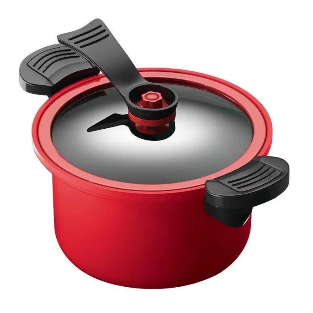Olla a presión de 3,5 L, olla para estofado, utensilios de cocina, ollas antiadherentes, olla para sopa y carne, Cocina de Inducción, estufa de Gas