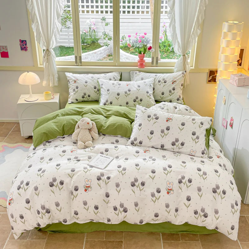 Funda nórdica a rayas amarillas, juego de cama geométrico moderno, funda de edredón para el hogar, funda de edredón de poliéster con 2 fundas de almohada, 3 uds.