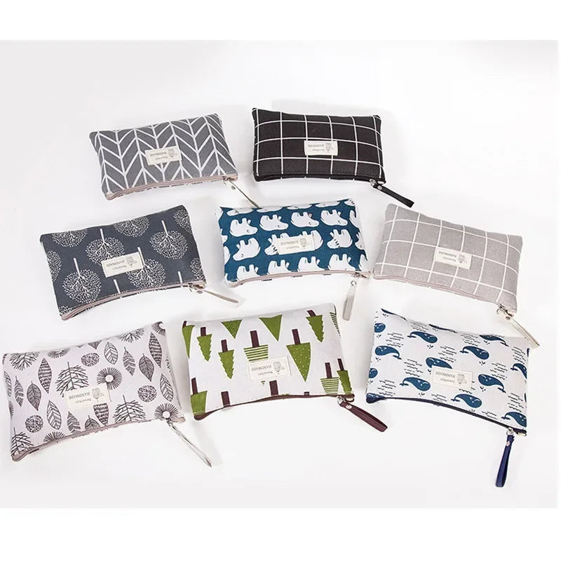 Bolsas de tela para lápices, estuche para lápices Kawaii, estuches grandes para lápices, bolsa de cosméticos de viaje, organizadores de papelería escolar para volver a la escuela