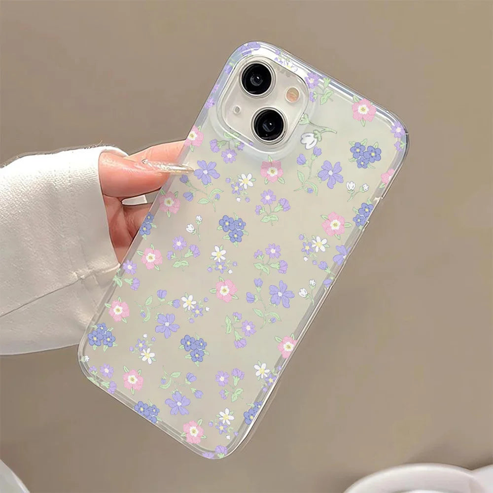 Funda mate de flores para iPhone 17, Fundas para iPhone 17 Air 16 Pro Max 12 14 11 13 15 Fundas, funda suave a prueba de golpes, parachoques de teléfono de leopardo