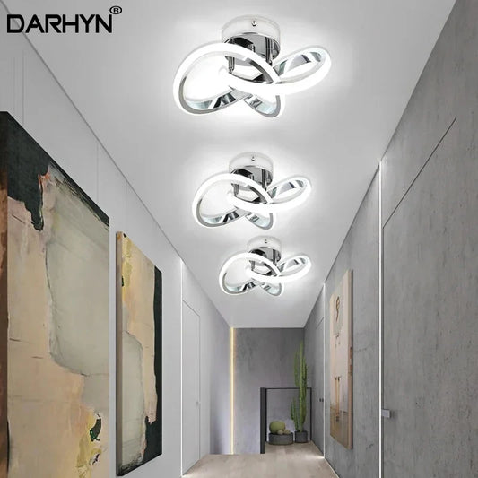 Lámpara de techo LED moderna, lámparas Led para pasillo, escalera, balcón, guardarropa, entrada, pasillo de Hotel, decoración del hogar, brillo de iluminación Led