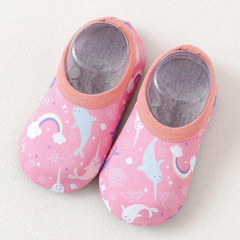 Zapatillas de deporte para deportes acuáticos para niños y niñas, zapatos descalzos para nadar, Surf, pesca, buceo, zapatillas para interiores y exteriores
