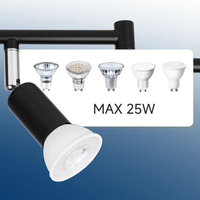 Lámpara de techo de luz Led moderna GU10, focos de techo Led, accesorio de iluminación para sala de estar, interior, comedor, dormitorio, cocina