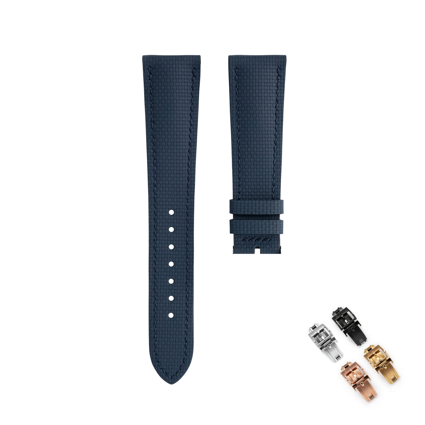 Correa de reloj de goma FKM de 18mm, 19mm, 20mm, 21mm y 22mm, compatible con Omega Seamaster 150 Omega Speedmaster Swatch
