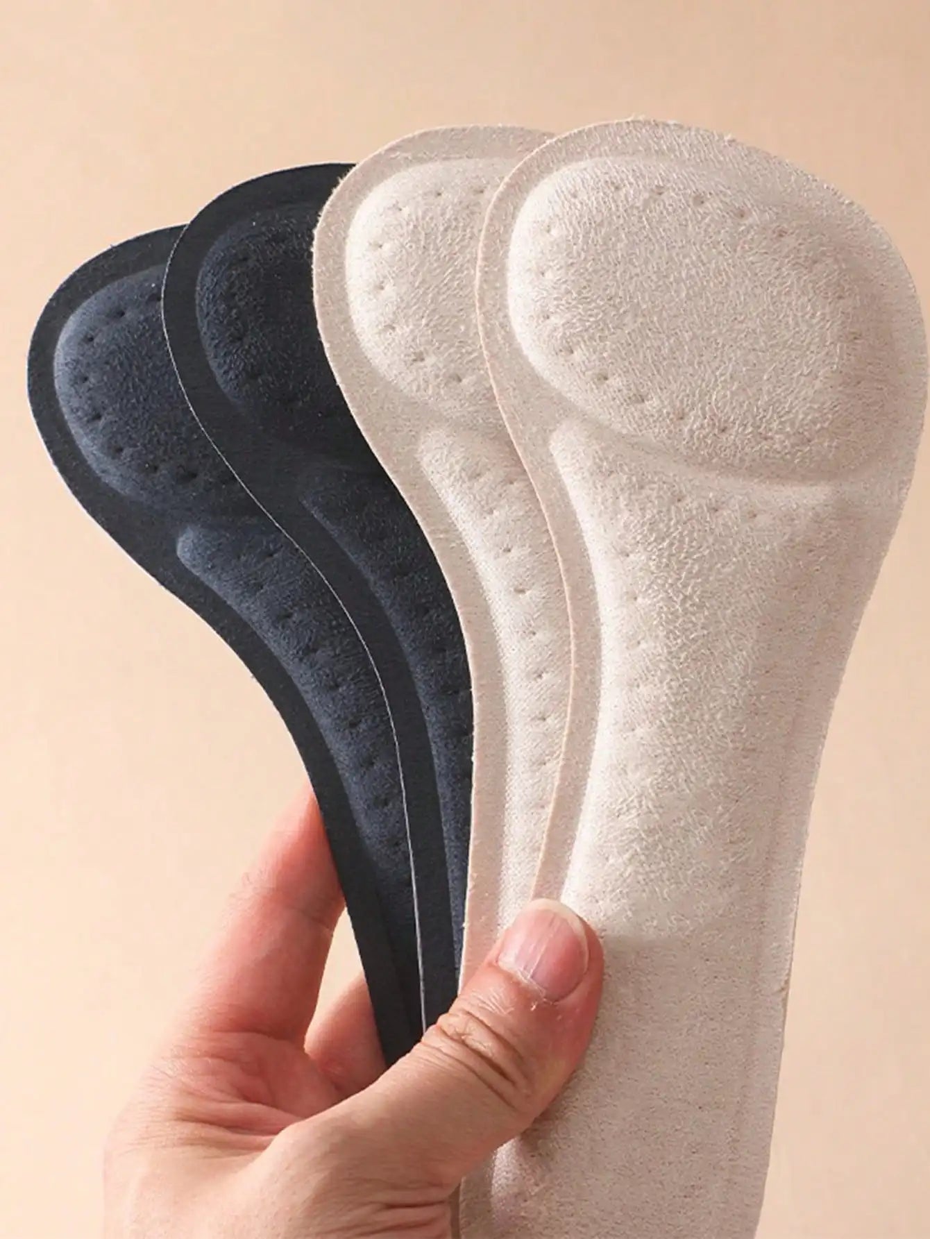 1 par de plantillas antideslizantes que absorben los golpes para mujer |   Cojines de zapatos autoadhesivos suaves con control de olores para tacones altos y bombas